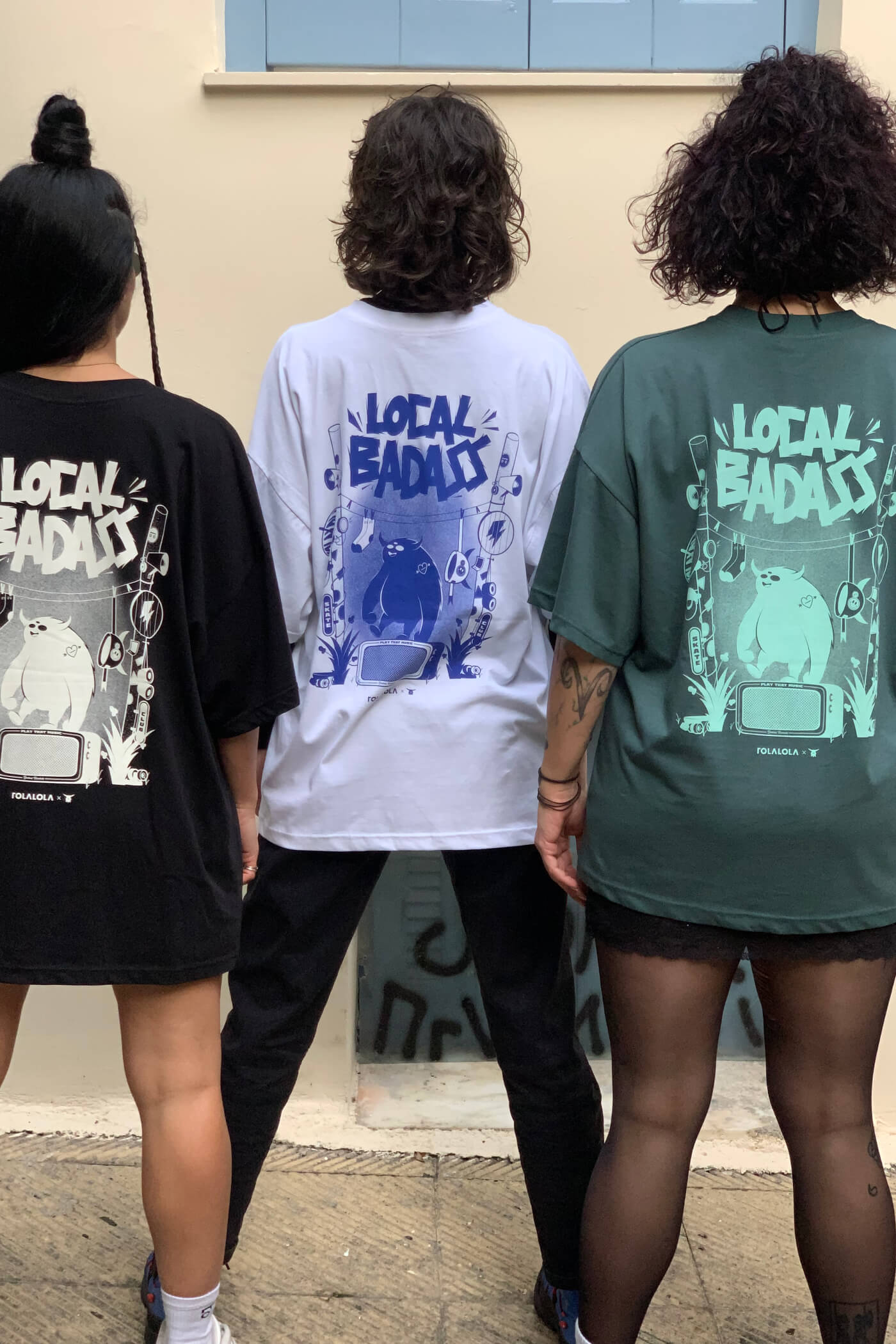 Local Badass Oversized Tee - BLACK - Artist Series – ROLALOLA
