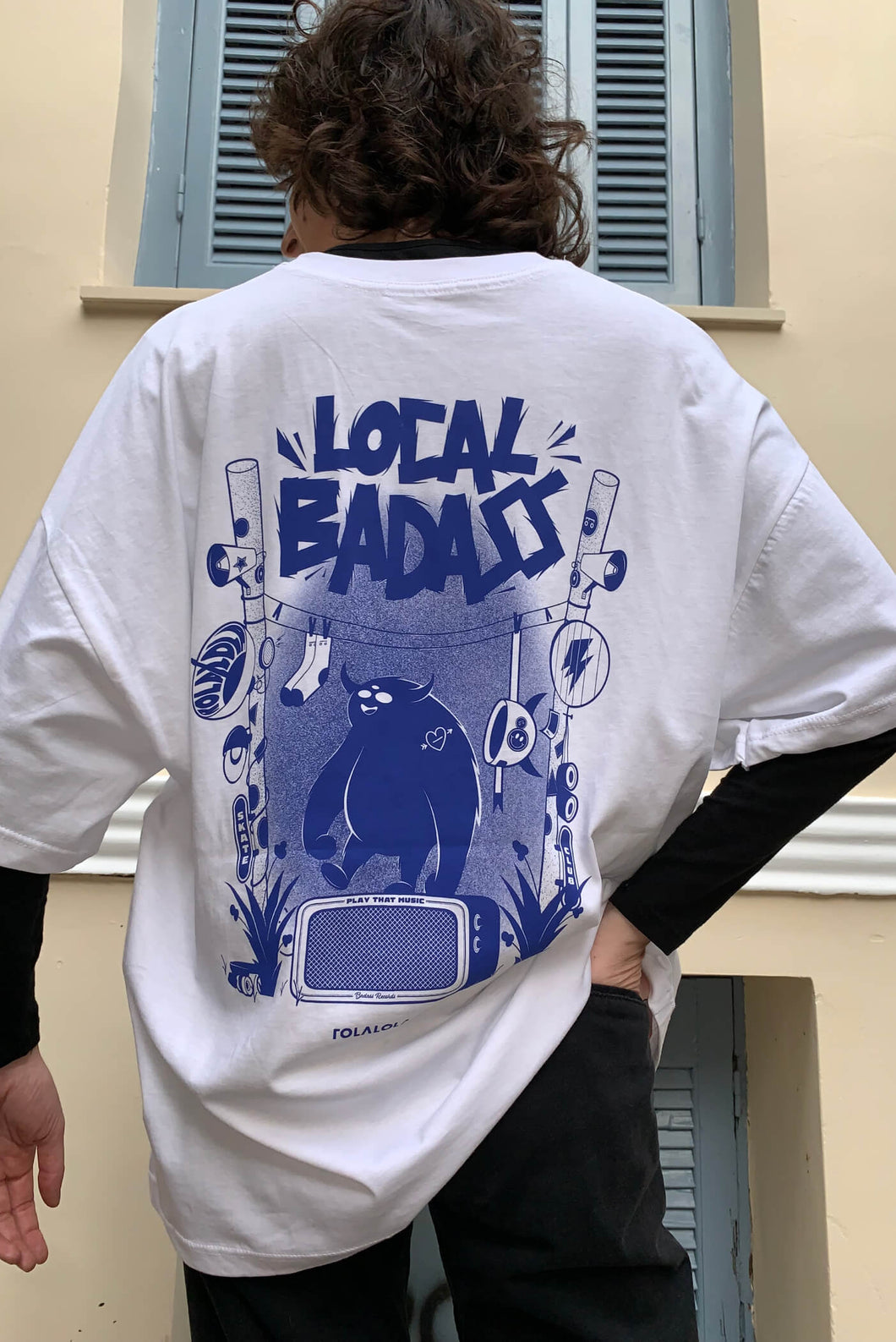Local Badass Oversized Tee - WHITE - Artist Series